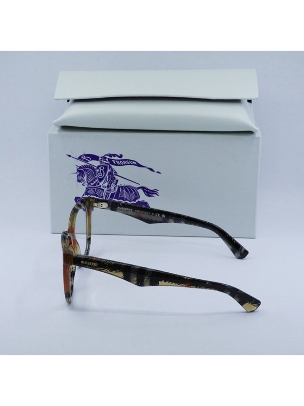 Burberry BE2415 4146 Eyeglasses Check Sand 51mm Square Frame - Picture 9 of 9